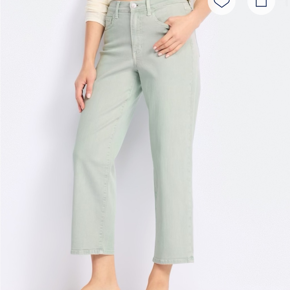 Stitch Fix Studio Blue Steph High Rise Crop Wide Jean 26